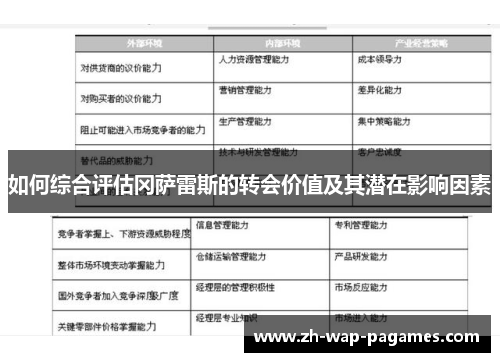 如何综合评估冈萨雷斯的转会价值及其潜在影响因素 如何综合评估冈萨雷斯的转会价值及其潜在影响因素